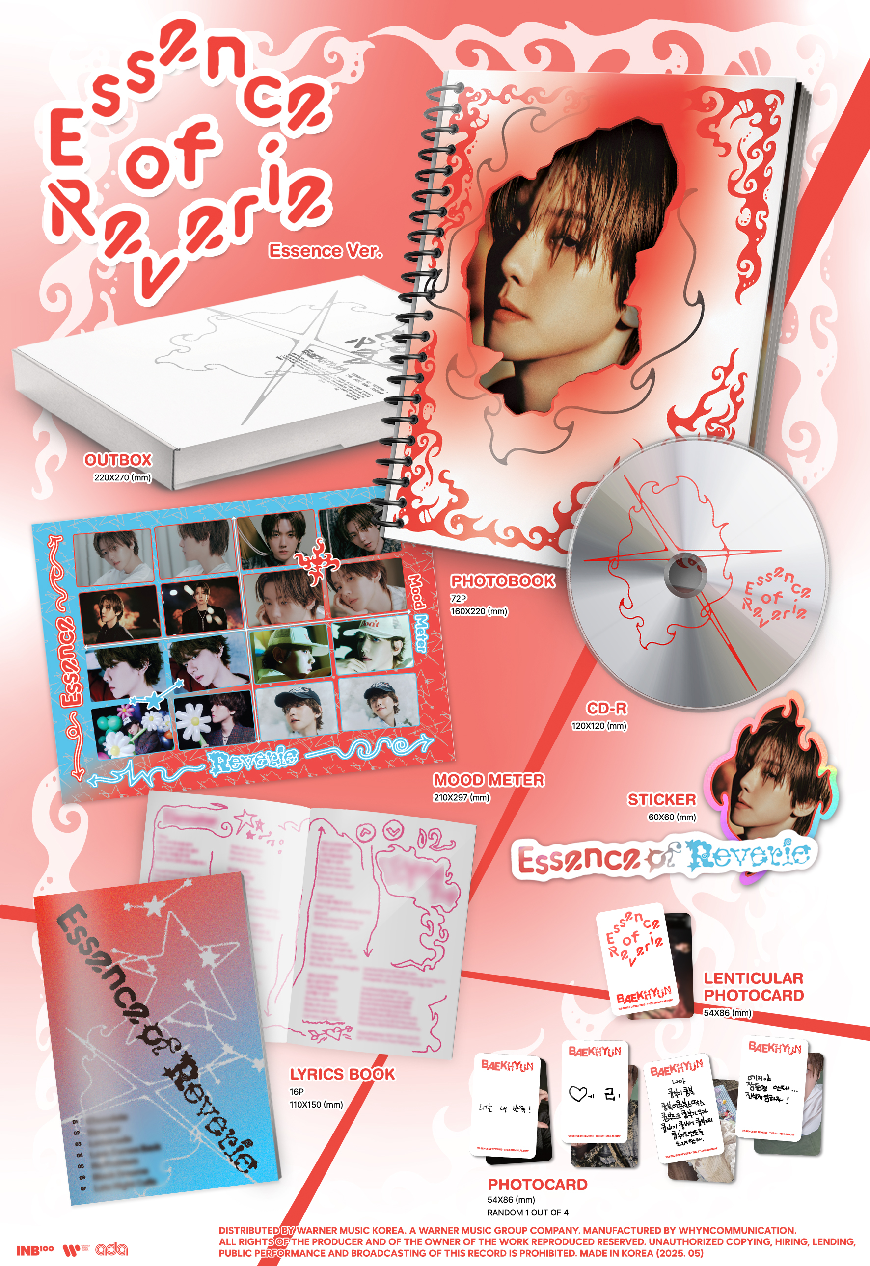 BAEKHYUN ESSENCE OF REVERIE ALBUM INFO 1